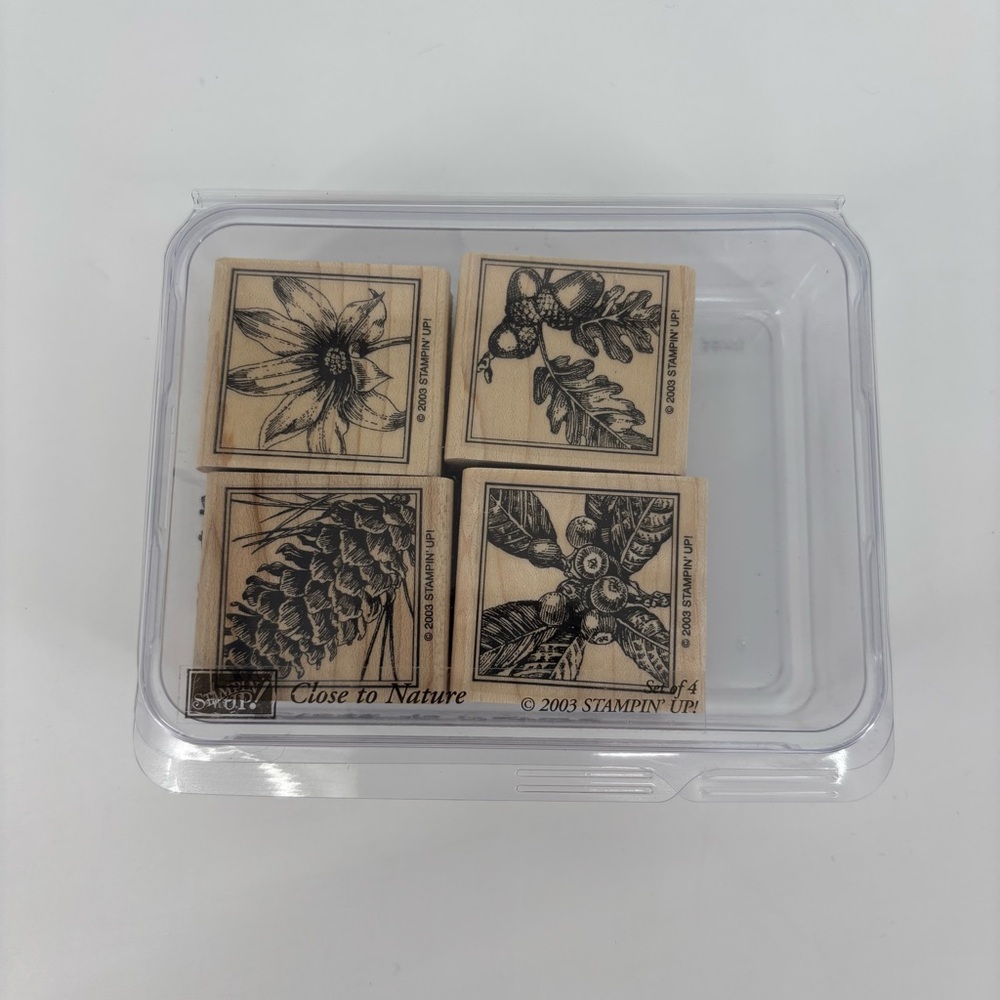 Stampin' Up! 'Close to Nature' Set of 4 Rubber Stamps